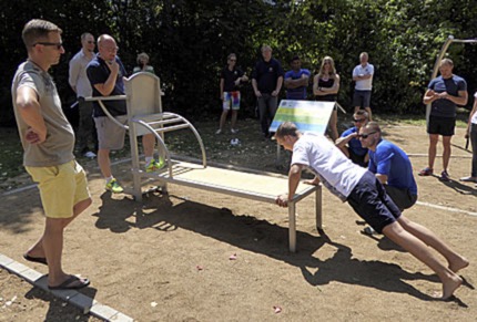 Sportler im Bewegungspark